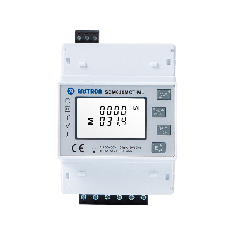 Quad Load RS485 Modbus Din Rail Three Phase Multi-function Energy Meter