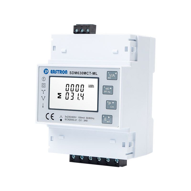 Quad Load RS485 Modbus Din Rail Three Phase Multi-function Energy Meter