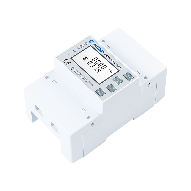 Quad Load CT operated Din Rail Modbus TCP Three Phase Multi-function Energy Meter