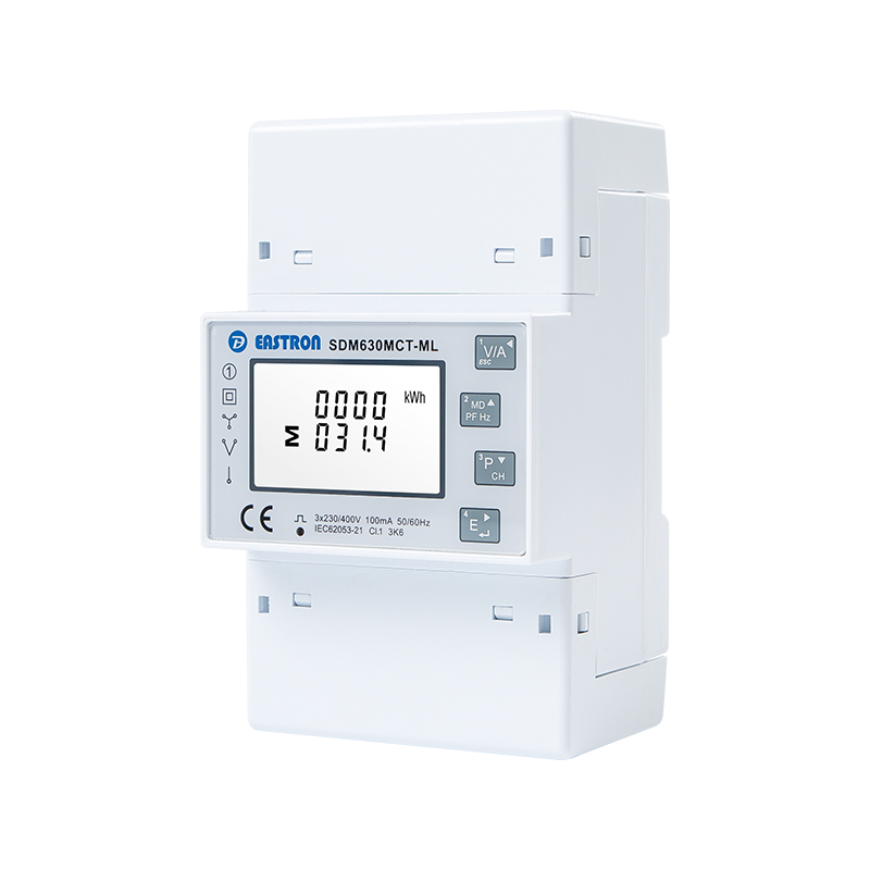 Quad Load RS485 Modbus Din Rail Three Phase Multi-function Energy Meter