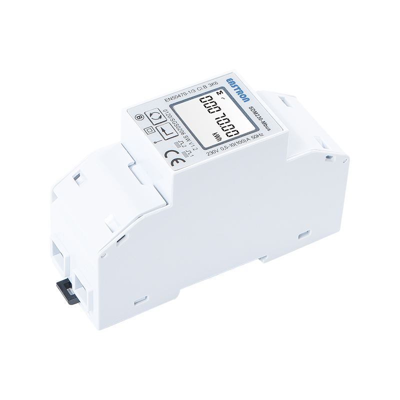 Mbus 100A 2 Module Din Rail Single Phase MID Energy Meter 