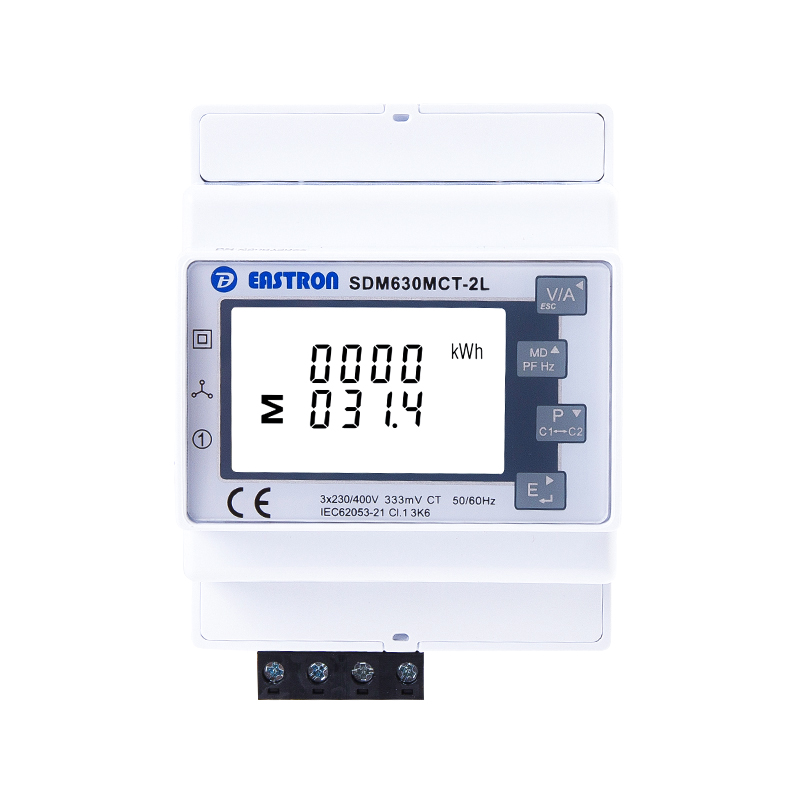 Dual Load RS485 Modbus Din Rail Three Phase Multi-function Energy Meter