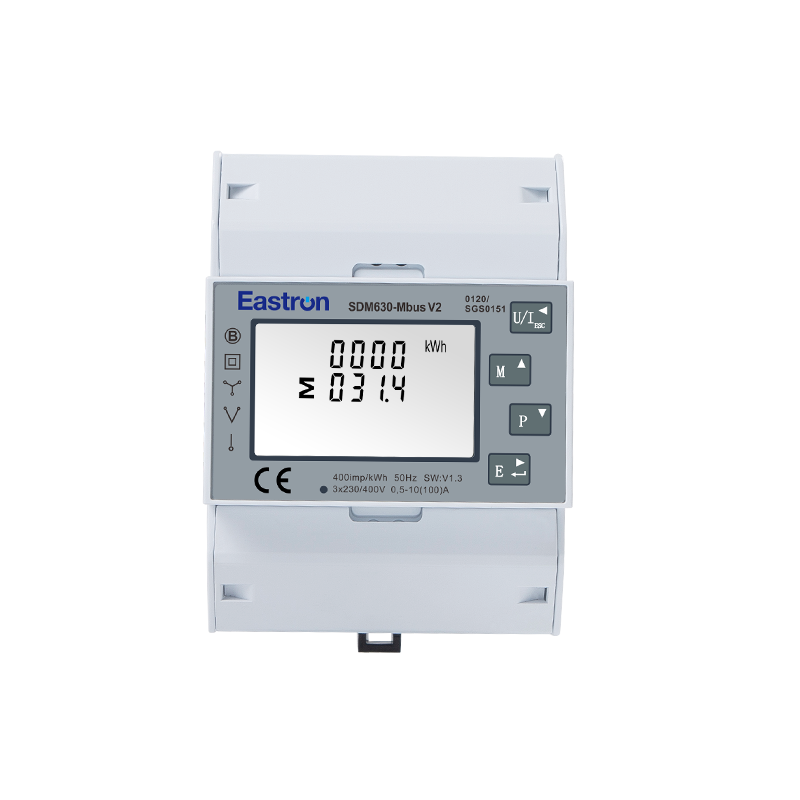 RS485 Modbus 100A Din Rail Three Phase MID Energy Meter