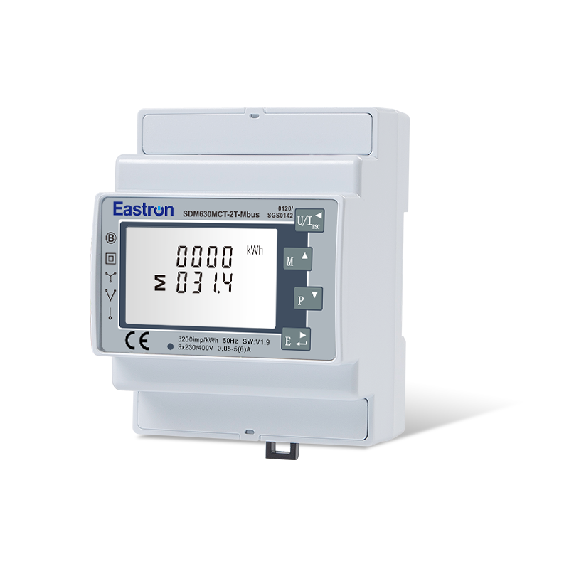 Mbus CT operated Din Rail Three Phase MID Energy Meter