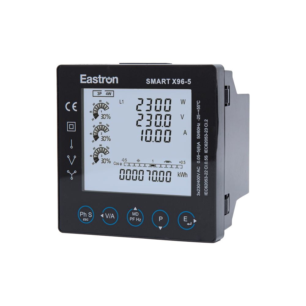 RS485 Modbus Three Phase Panel Mounted Multi-function Panel Meter for Electricity Distribution