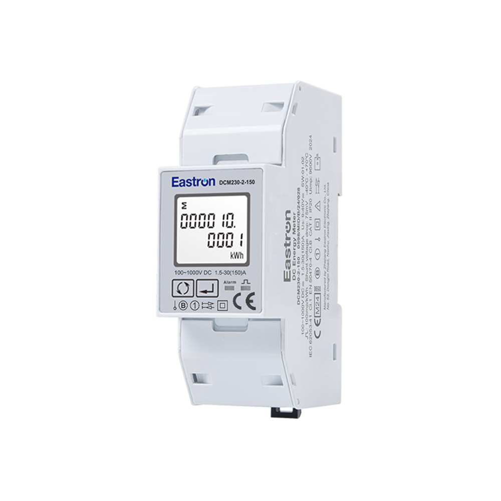 MID Approved 150A RS485 Modbus Din Rail DC Energy Meter with DC Shunt