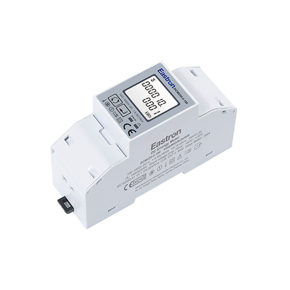 MID Approved 150A RS485 Modbus Din Rail DC Energy Meter with DC Shunt