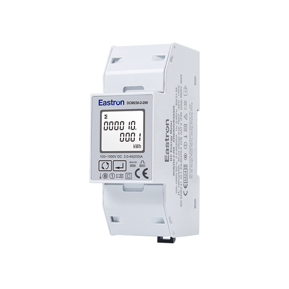 200A Current RS485 Modbus Din Rail Mounted MID DC Energy Meter with DC Shunt