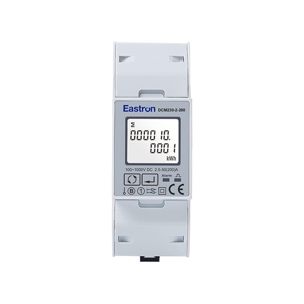 200A Current RS485 Modbus Din Rail Mounted MID DC Energy Meter with DC Shunt