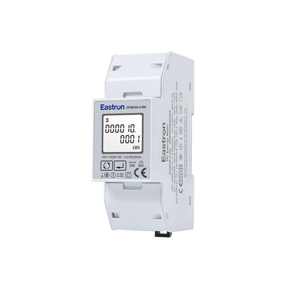 Max. Current 300A Multi-function Din Rail DC MID Energy Meter with DC Shunt