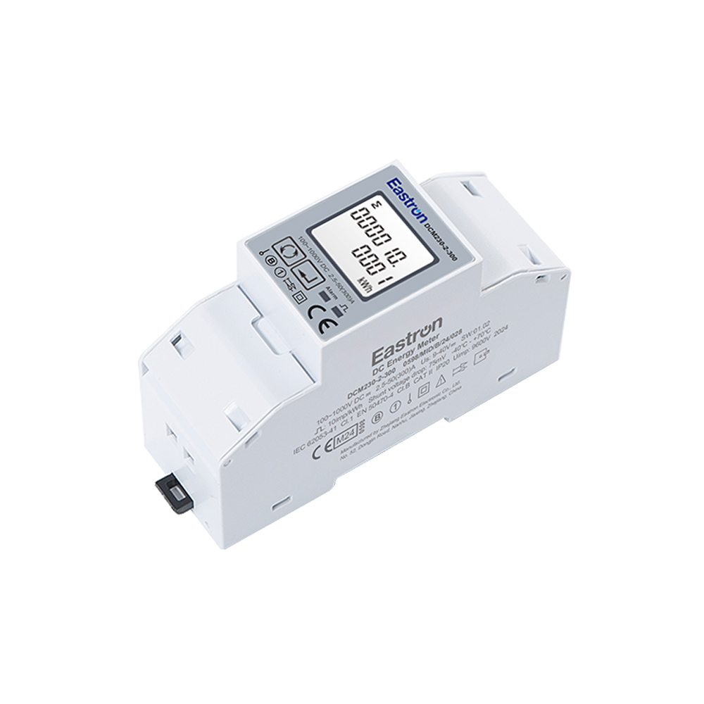 Max. Current 300A Multi-function Din Rail DC MID Energy Meter with DC Shunt